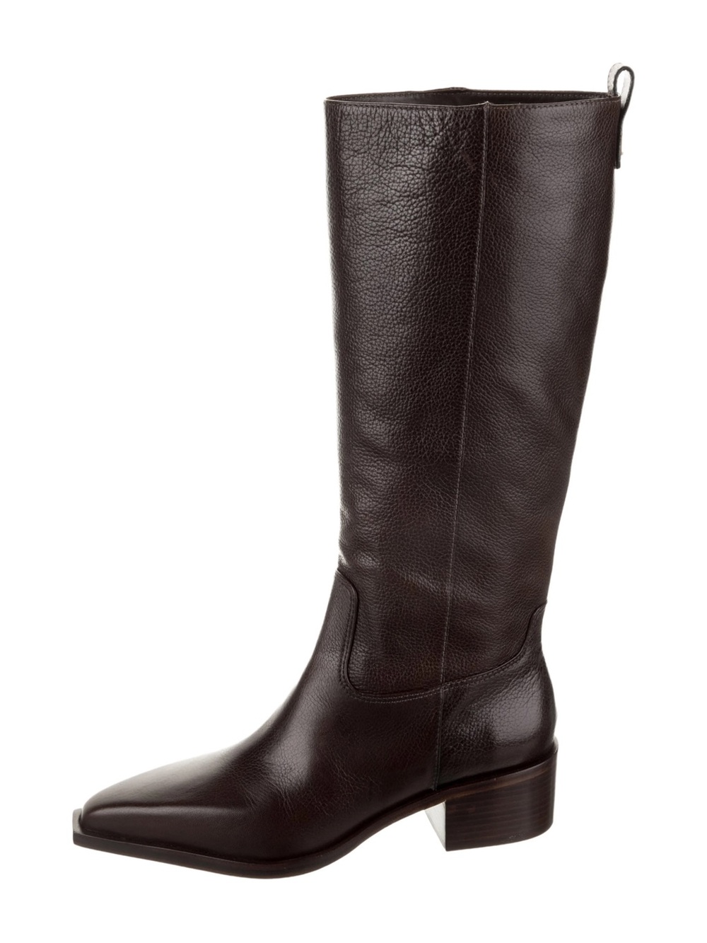 Larroude Florencia Boot In Brown Leather Women's Tall Leather Riding Boot Size 8
